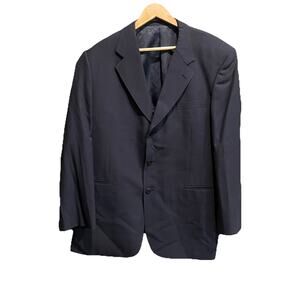 Balmain‎ Paris Black Three Button Men's Blazer Size 108 cm-96 cm-180 cm